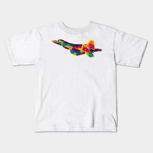 F-22 Raptor in Pop Art Kids T-Shirt